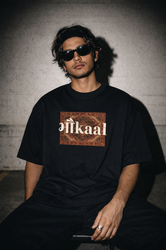 Bhaukaal Oversized Black T-Shirt