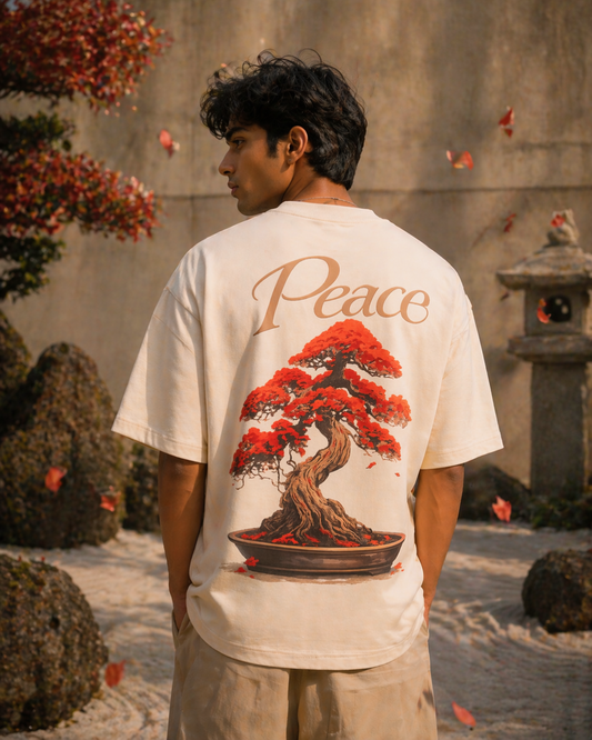 Bonzai Tree - Peace Oversized Tshirt
