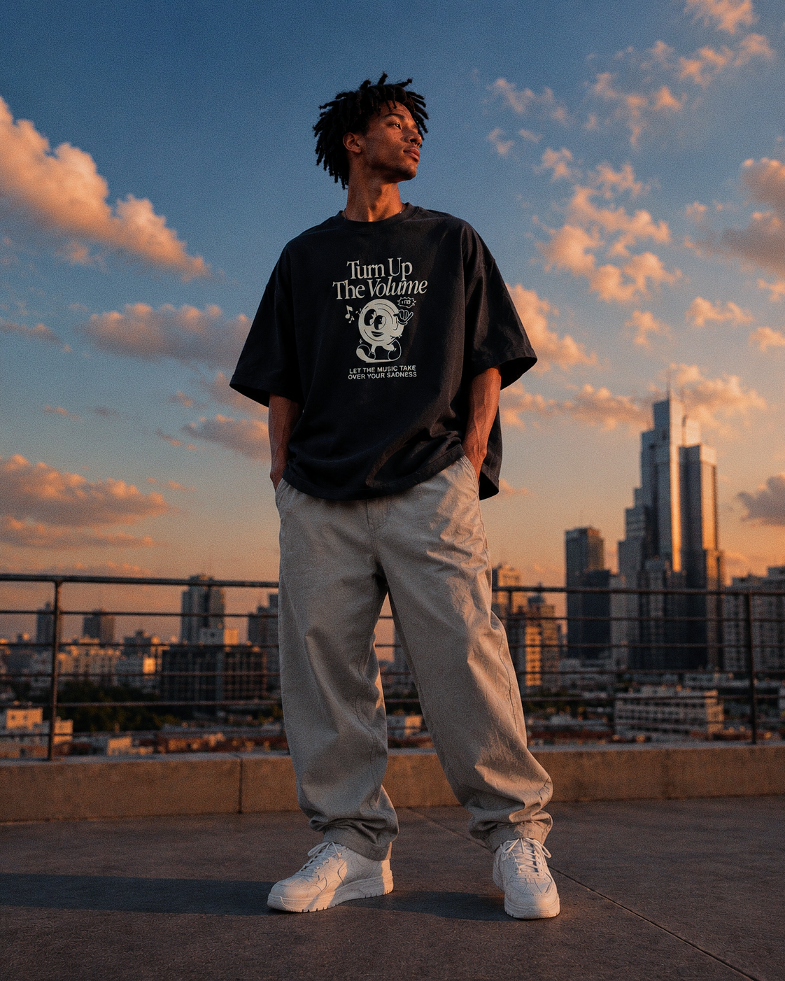 Turn Up The Volume Oversized T-Shirt