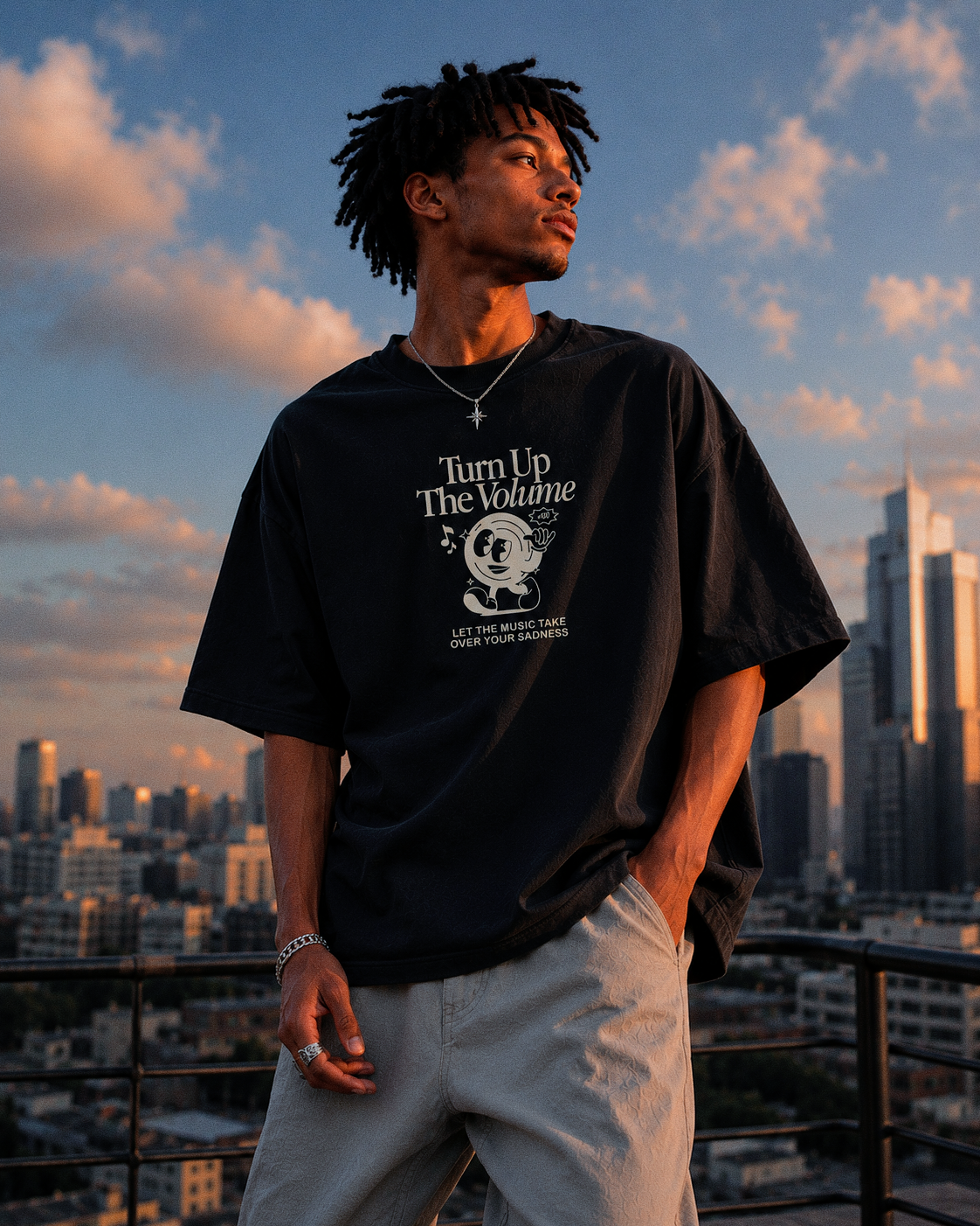 Turn Up The Volume Oversized T-Shirt