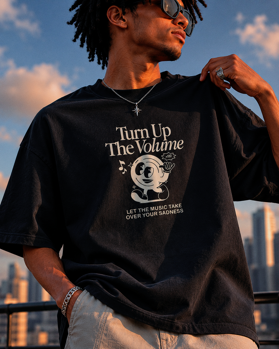 Turn Up The Volume Oversized T-Shirt